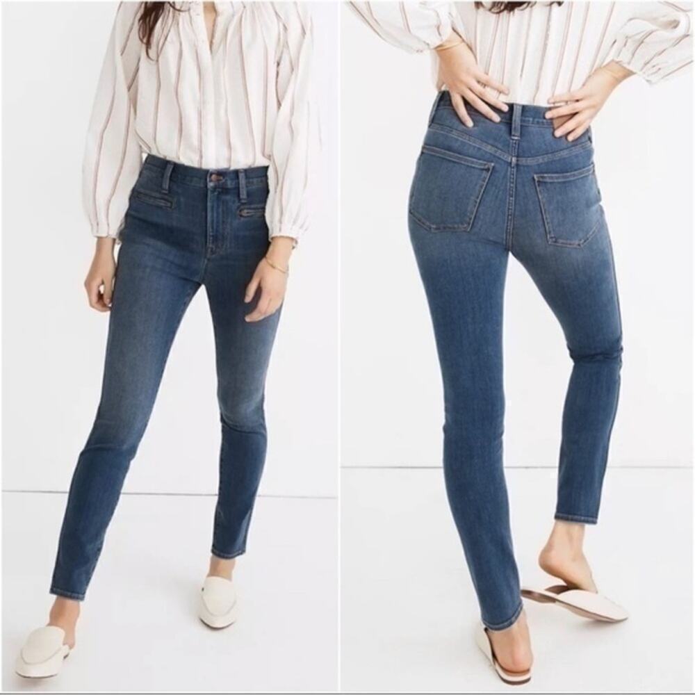 Madewell High-Rise Roadtripper Jeggings in Ellerby Wash: Zip Pocket Edition